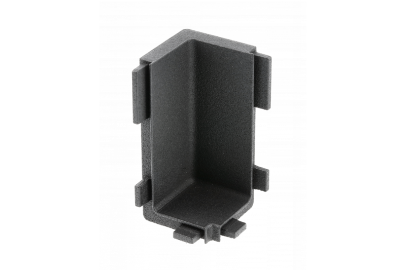 Internal connector VELLO L profile, black, (10 pcs/op.) 1208964161