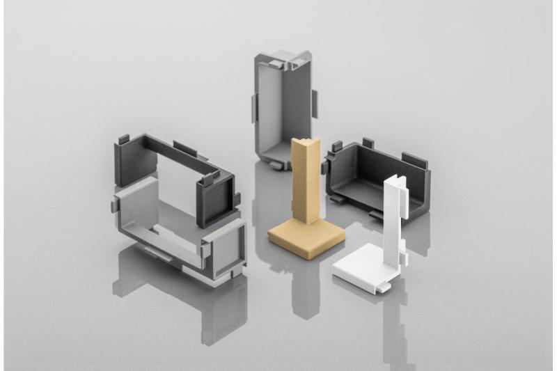 External connector VELLO profile L, inox, (10 pcs./op.) 1208964164