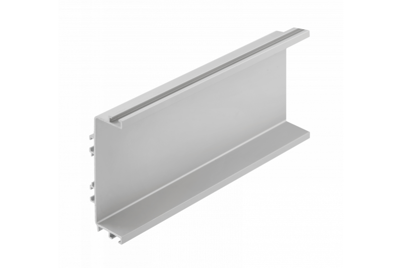 Aluminum profile, handleless system VELLO with LED function, C, silver, length 3 m 1208964208