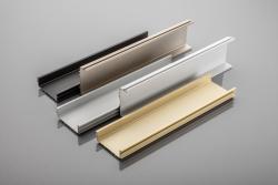 Aluminum profile, handleless system VELLO with LED function, C, white, length 3 m 1208964210