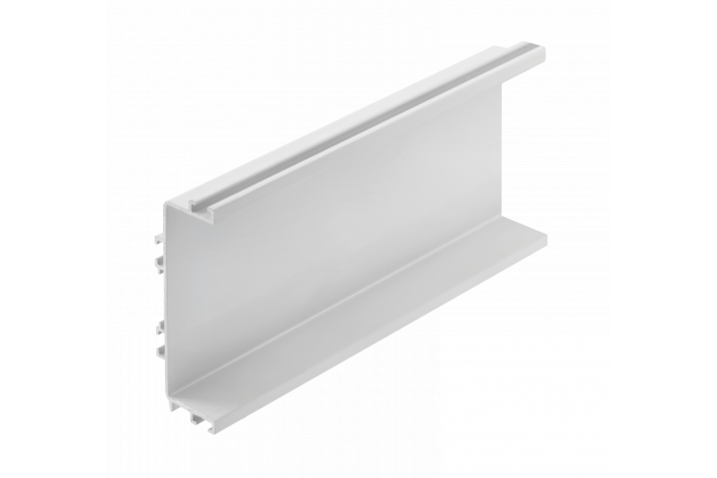 Aluminum profile, handleless system VELLO with LED function, C, white, length 4.10 m 1208964214