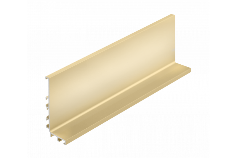 Aluminium profile VELLO handleless system with LED function, L, gold, length 4.1 m 1208964225