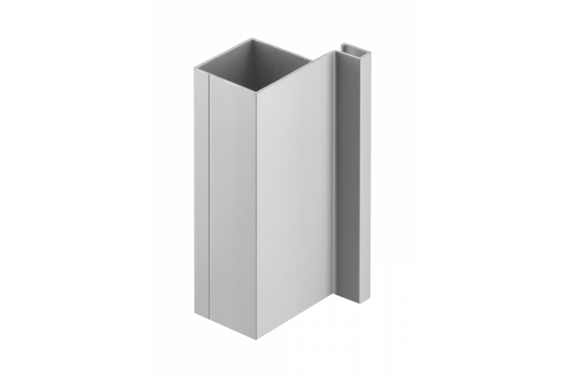 Aluminum profile, handleless system VELLO, T one-sided, silver, length 3 m 1208964230