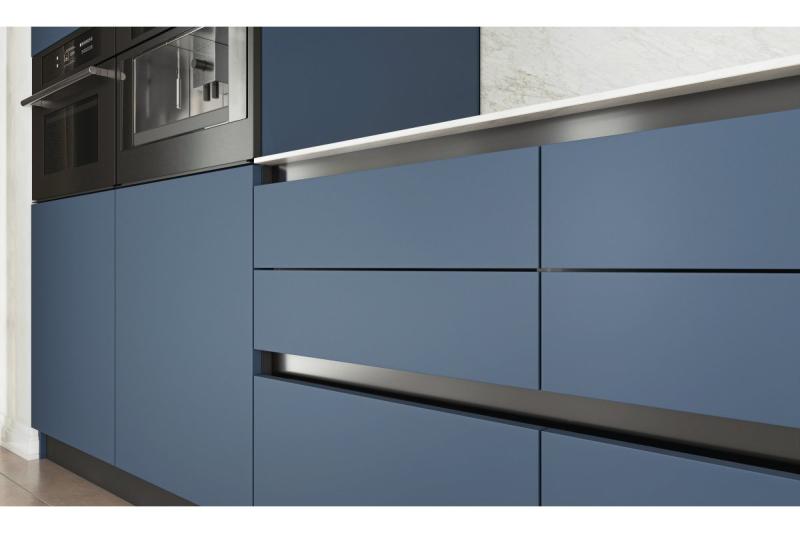 GTV VELLO profile, handleless system, retain, L=3000 mm, 16 mm, Al, black 1208964236