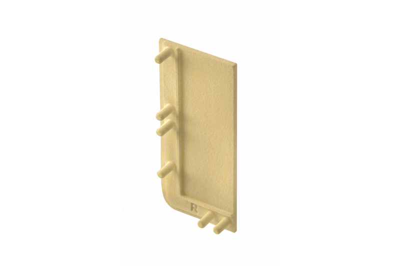 L-profile cap full, VELLO handleless system with LED function, gold right(10 pcs/op.) 1208964329