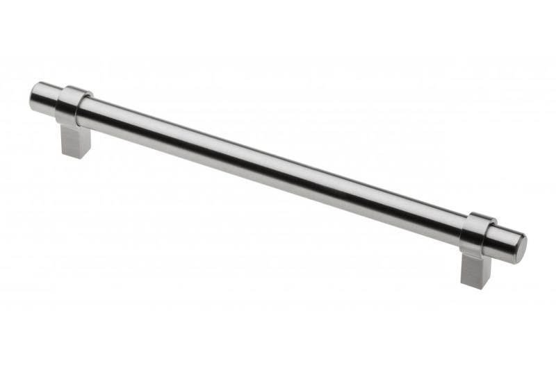 Steel handle TRIEST C=192mm brushed steel - zamak feet 1208965371