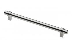 Steel handle TRIEST C=256mm brushed steel - zamak feet 1208965372