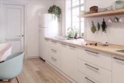 Steel handle TRIEST C=320mm brushed steel - zamak feet 1208965373