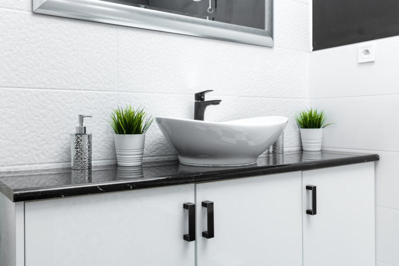 Aluminium handle ARES C=192mm black 1208965475