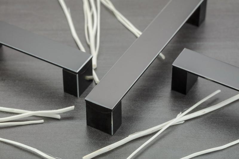 Aluminium handle ARES C=320mm black 1208965478