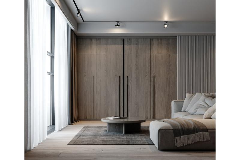 Aluminium handle EXTEND, L=1200 mm, clear brushed gold 1208965513