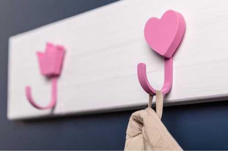 Rubber handle Heart, pink 1208965678