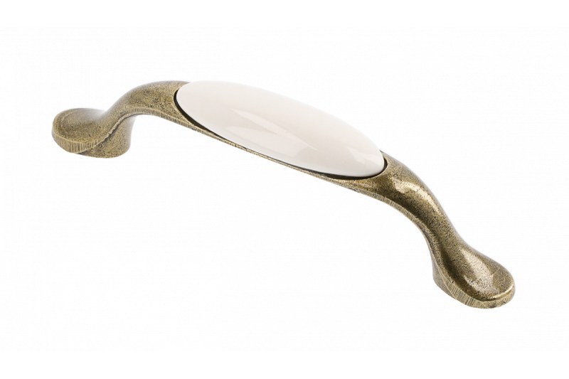 Porcelain handle 728P C=96mm antique brass 0-without drawing 1208965698