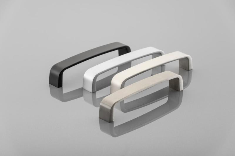 Zamak handle G133 C=128mm brushed steel 1208965747