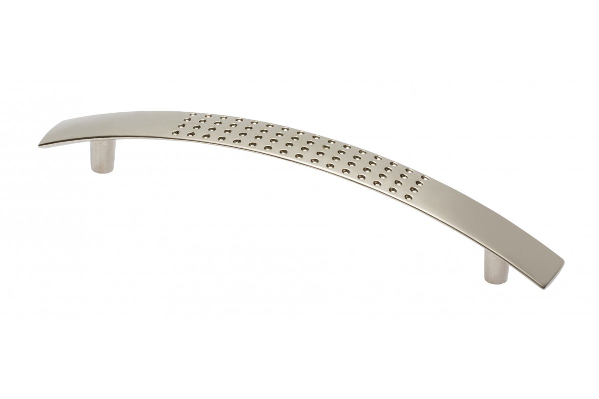 Zamak handle 14 C=128mm satin 1208965754 - Productafbeelding