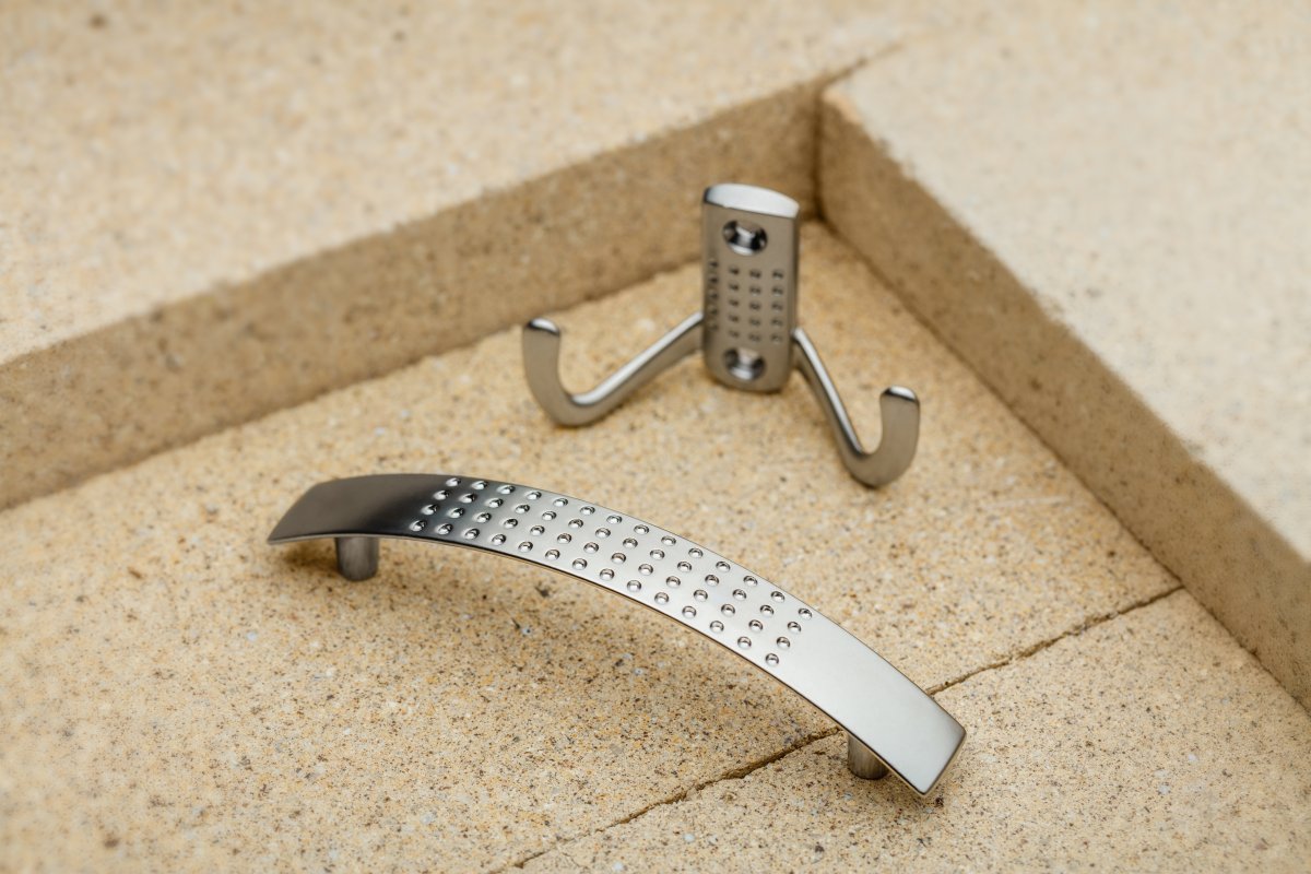 Zamak handle 14 C=128mm aluminium 1208965755 - Productafbeelding 2
