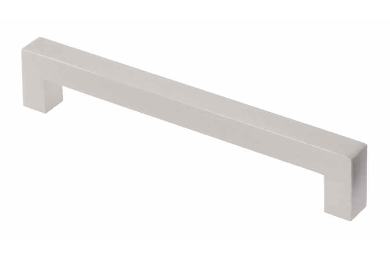 Zamak handle 752 C=160mm brushed steel 1208965792