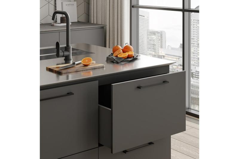 Zamak handle 819 C=96mm black 1208965803