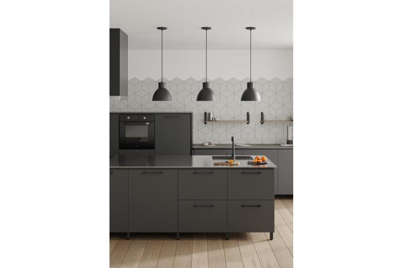 Zamak handle 819 C=96mm black 1208965803