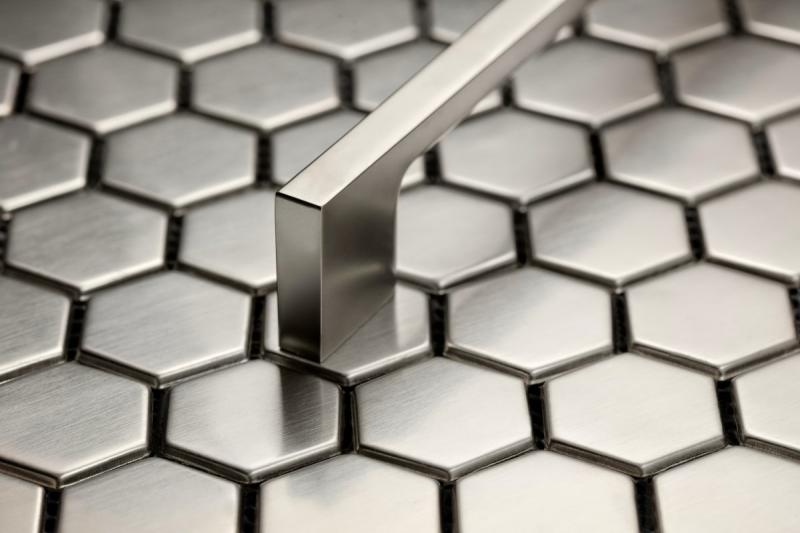 Zamak handle 819 C=128mm black chrome 1208965810