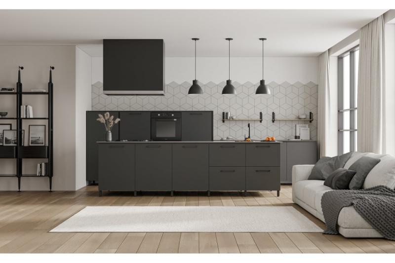 Zamak handle 819 C=256mm black 1208965847