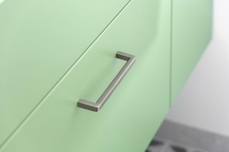 Zamak handle BAGIO C=160mm brushed titanium 1208965892