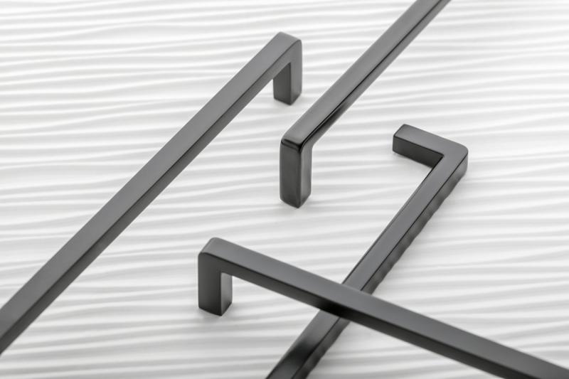 Zamak handle BAGIO C=160 mm black matt 1208965894