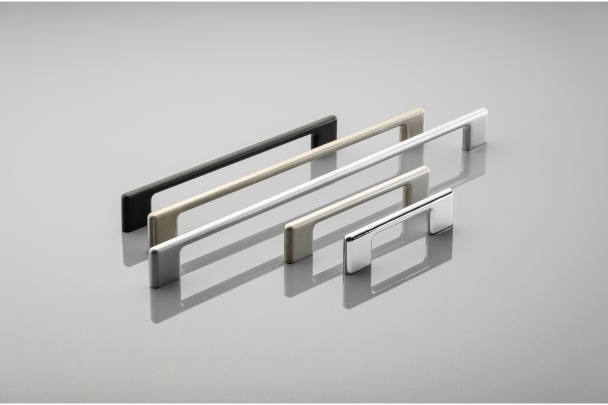 Zamak handle CAPRI, C= 192 mm, satin 1208965949 - Productafbeelding 3