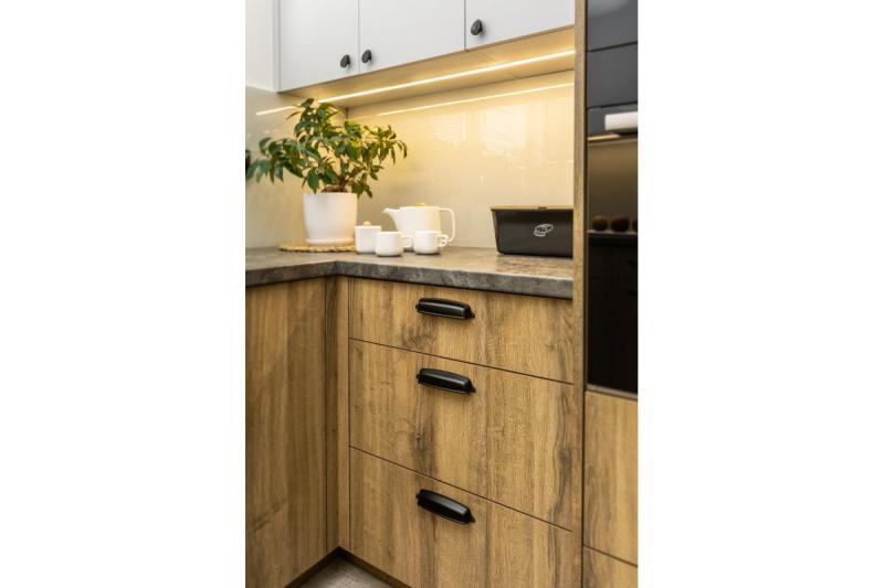 Zamak handle EVER C = 128 mm black matt 1208965993