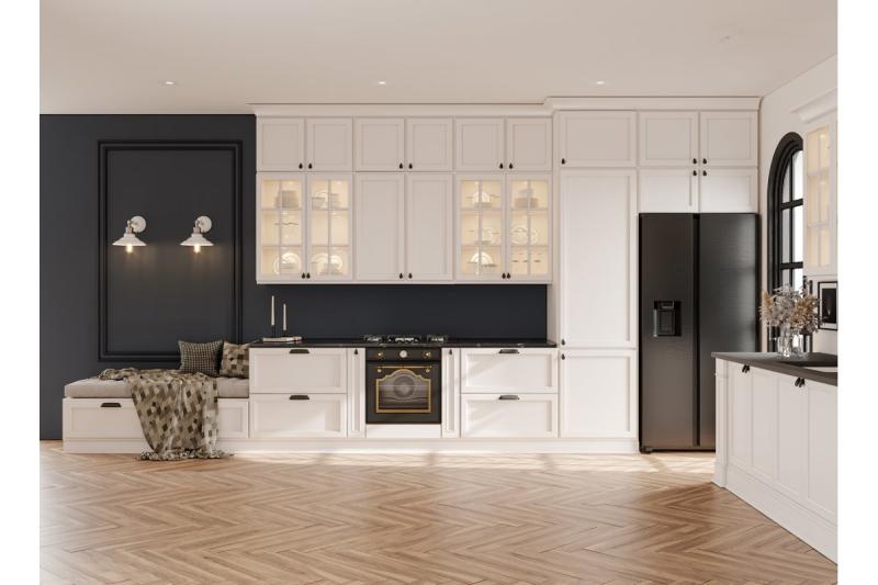 Zamak handle EVER C = 128 mm black matt 1208965993