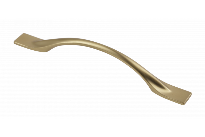 Zamak handle FLOW C = 128 mm champagne 1208966036