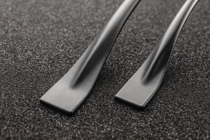 Zamak handle FLOW C = 192 mm black matt 1208966038