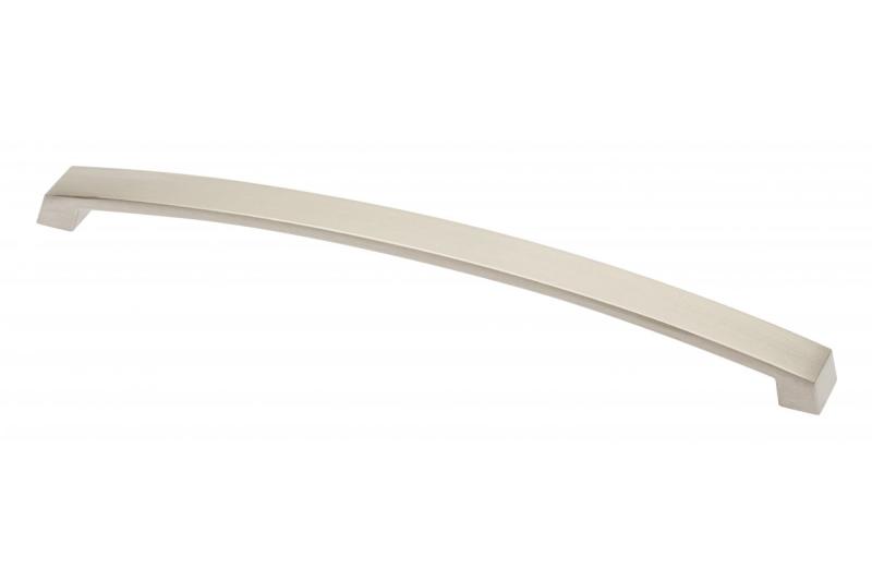 Zamak handle G1 C=256mm brushed steel 1208966069