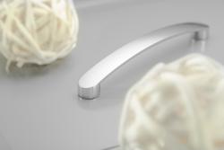 Zamak handle GENUA C=160mm aluminium 1208966092