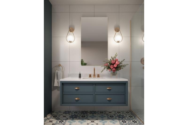 MARSALA zamak handle, C=64mm, copper 1208966105