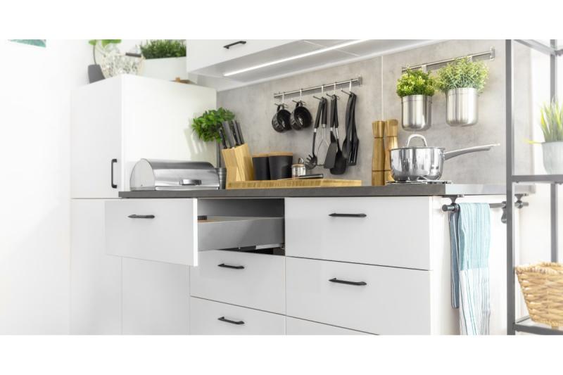 Zamak handle MILANO C=128 mm black matt 1208966111