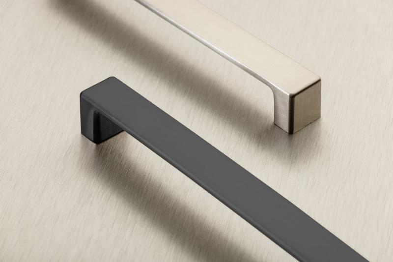 Zamak handle MODENA, C= 128 mm, black matt 1208966119