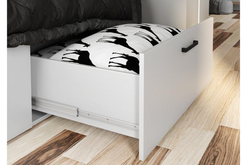 Zamak handle MODENA, C= 160 mm, black matt 1208966123