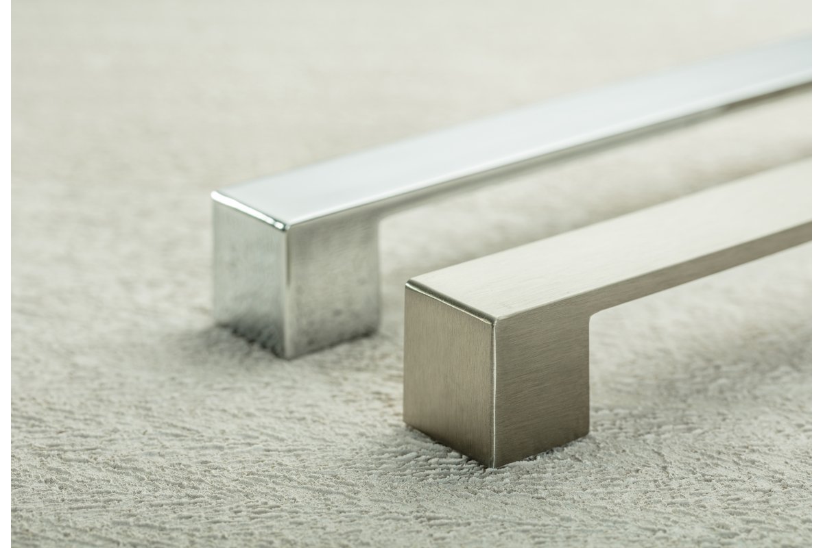Zamak handle MODENA, C= 192 mm, inox 1208966126 - Productafbeelding 3