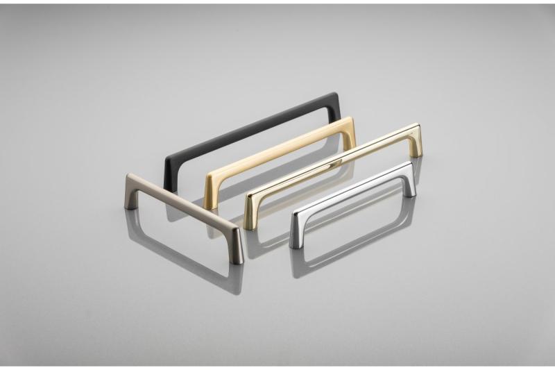 Zamak handle OCTAVIO C = 128 mm shiny gold 1208966160