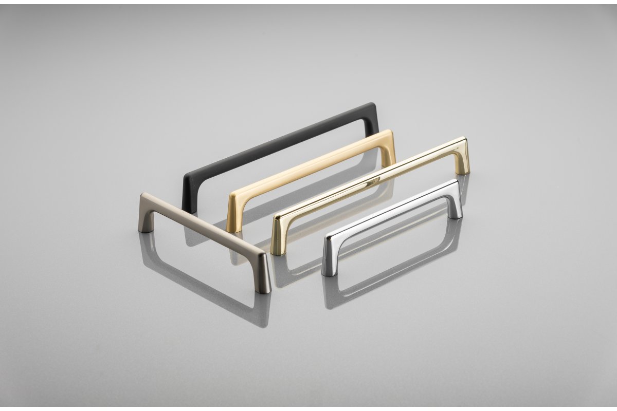 Zamak handle OCTAVIO C = 160 mm shiny gold 1208966165 - Productafbeelding 3