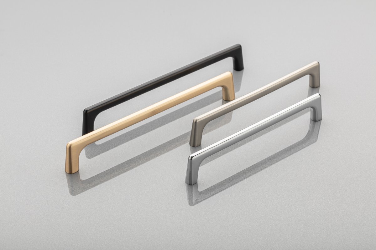 Zamak handle OCTAVIO C = 160 mm shiny gold 1208966165 - Productafbeelding 4