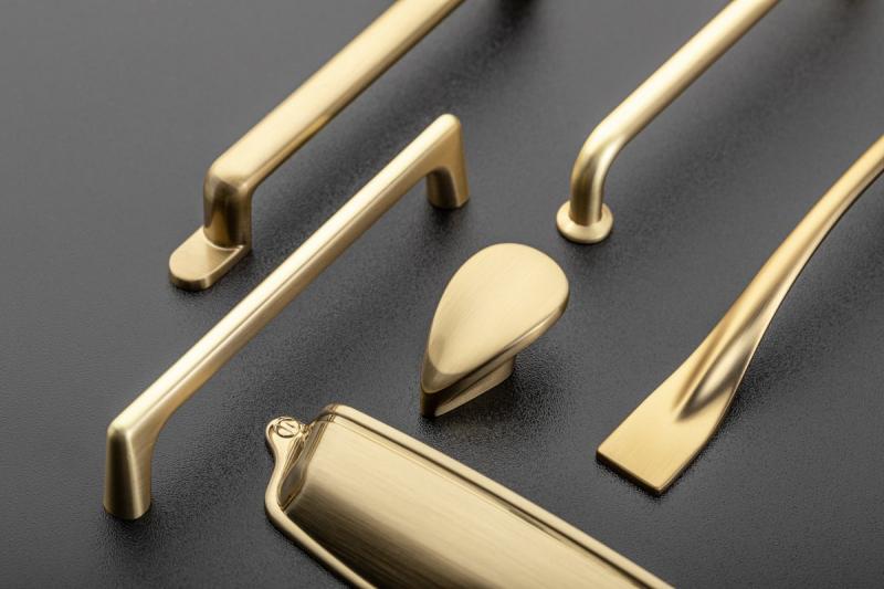 Zamak handle OTTO C = 128 mm champagne 1208966178