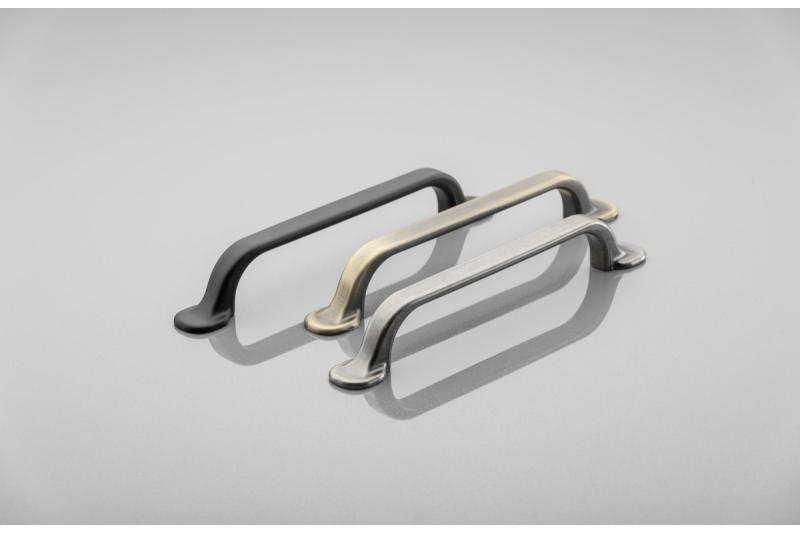 Zamak handle RETRIS C = 128 mm black matt 1208966193