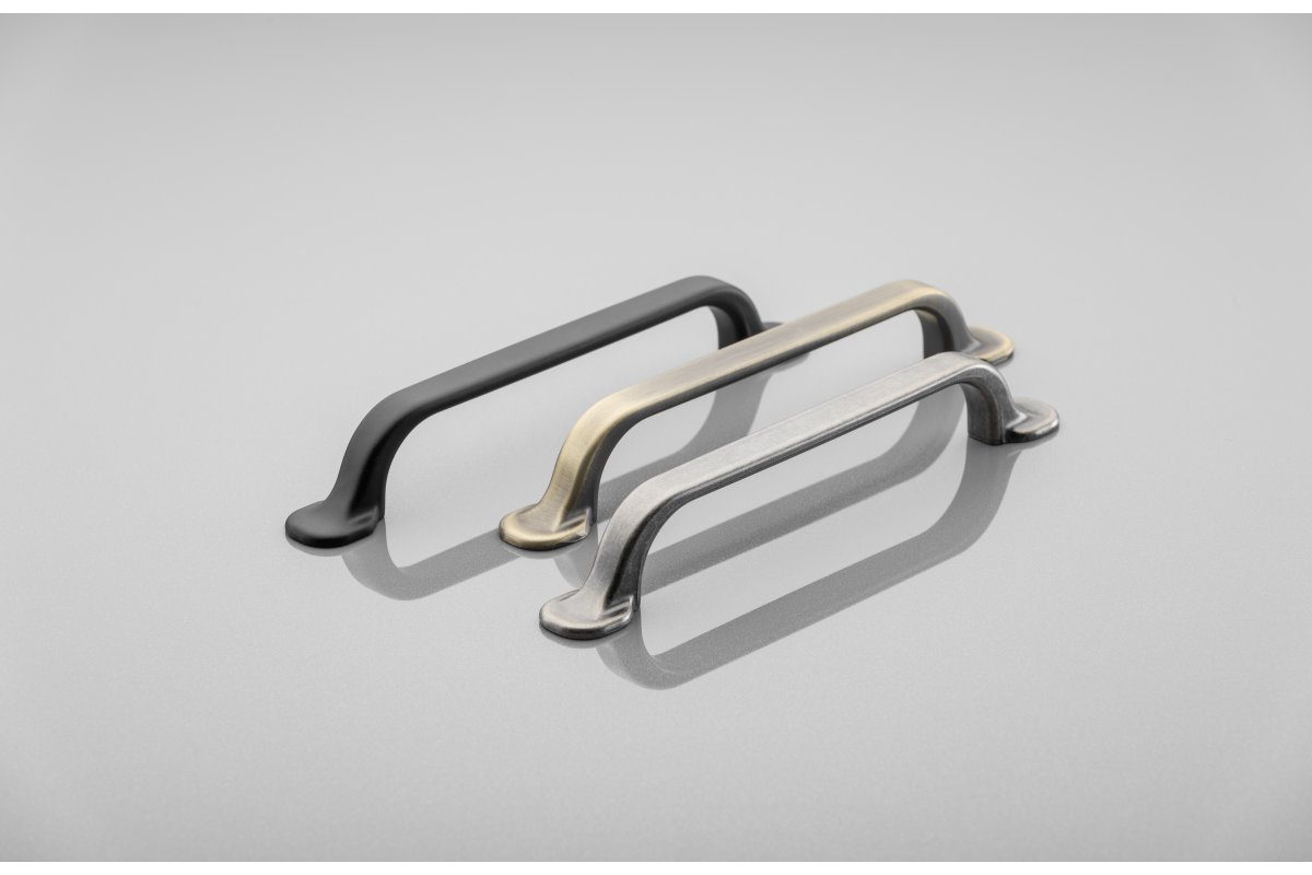 Zamak handle RETRIS C = 128 mm black matt 1208966193 - Productafbeelding 2