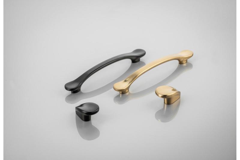 Zamak handle VENICE C = 128 mm black matt 1208966229