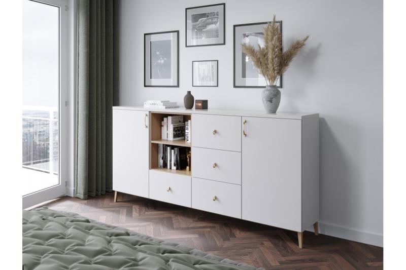 Zamak handle VENICE C = 128 mm champagne 1208966230