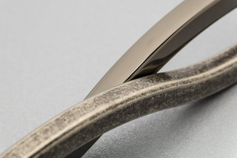 Zamak handle VITO C=160 mm antique silver (OS) 1208966243