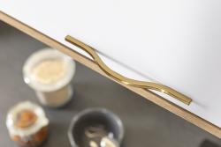 Zamak handle VITO C = 288 mm golden brass 1208966251