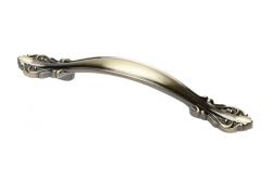 Zamak handle WERONA C=96mm antique brushed brass 1208966257